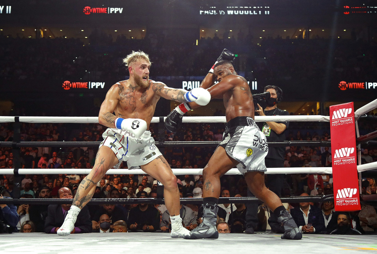 Asked about facing backlash for losing to Paul, Woodley said after the fight, “He would literally f--- a lot of y’all up.”